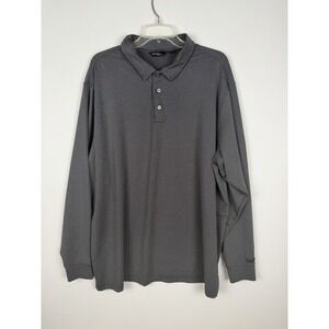 Walter Hagen Golf Polo Shirt Mens‎ 2XL Gray Long Sleeve Performance